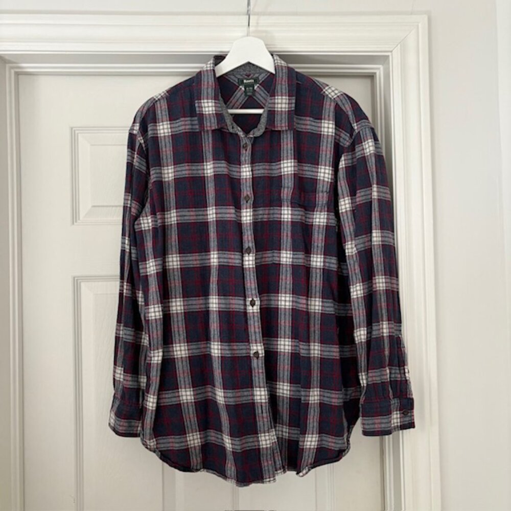 Roots plaid flannel button down